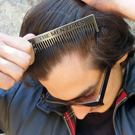 Peigne cheveux et barbe en acier inoxydable
