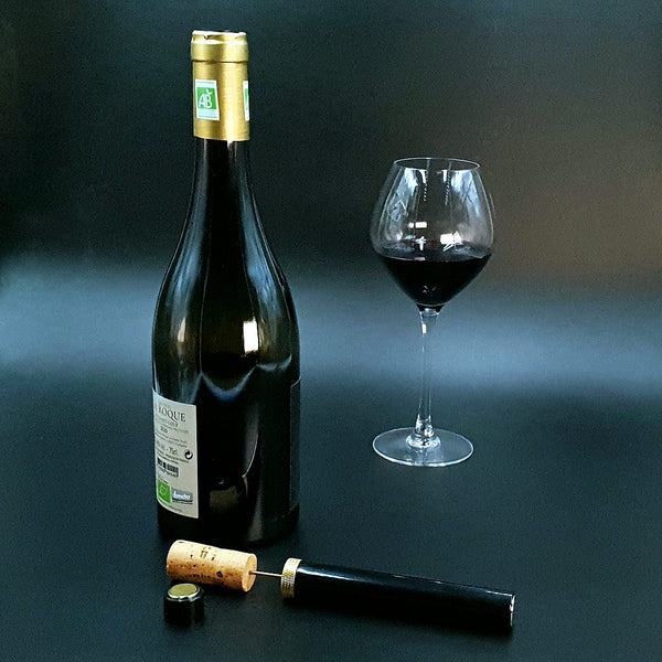 Ouvre-bouteille de vin à pression d'air en acier inoxydable, tire